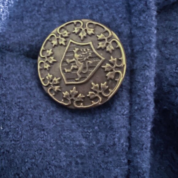 CAbi Aristocrat Coat Felted Merino Wool Blue Light Weight Women’s Sz Small #707 - Picture 6 of 11